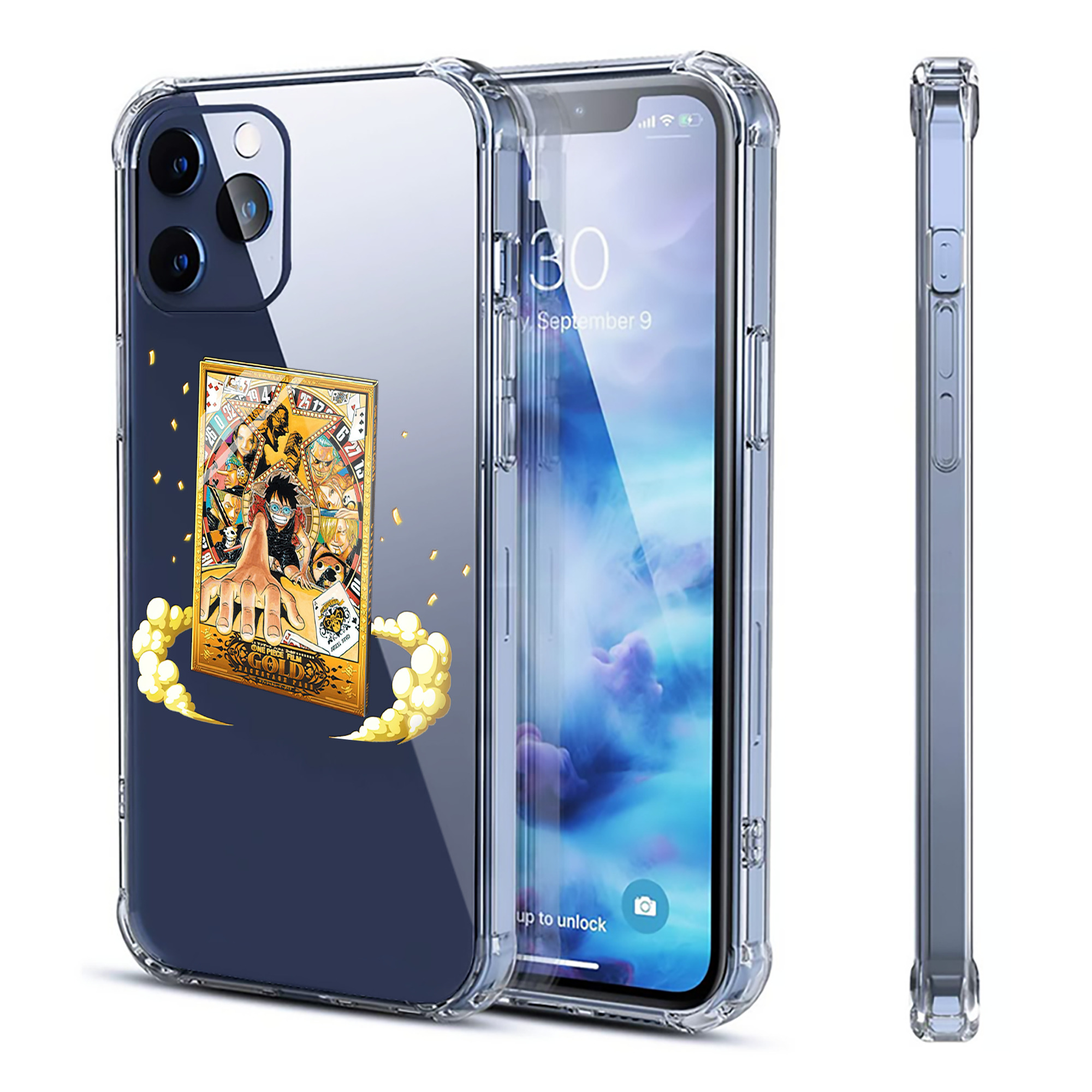 （画像用） ワンピース モンキー・D・ルフィ ONE PIECE Monkey D. Luffy 【iPhone 12シリーズ対応】透明スマホケース（クリアソフトケース）